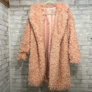 Teddy Coat in Rose Smoke